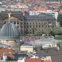 Blick vom Rathausturm, Richtung Elbe