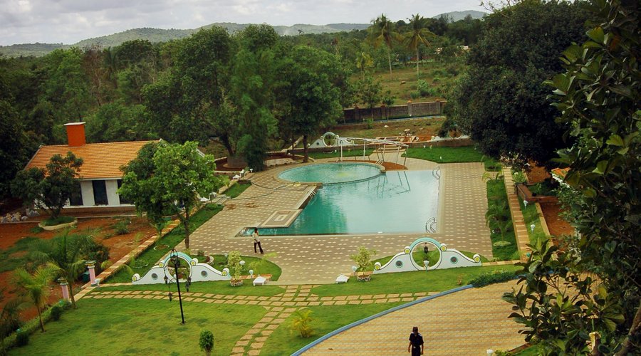 Pool side View of Pandit Resort
