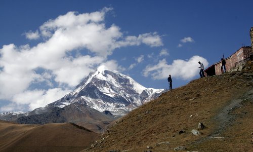view from Gergeti Trinity church