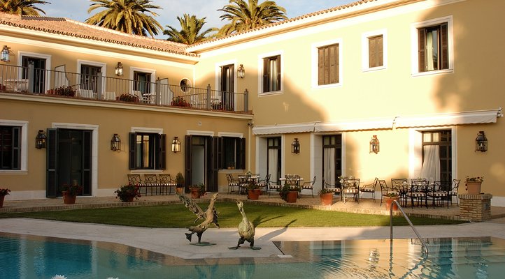 Vista Hotel Villa Jerez desde Piscina