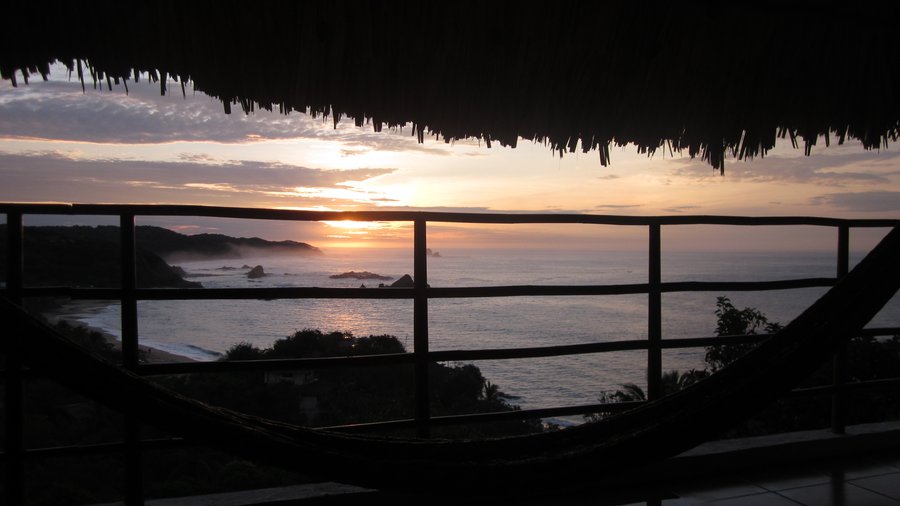 Vista de mi cama a las 5 de la mañana