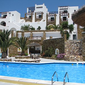 pool area and view of the hotel