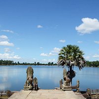 The lake offers peace and tranquility