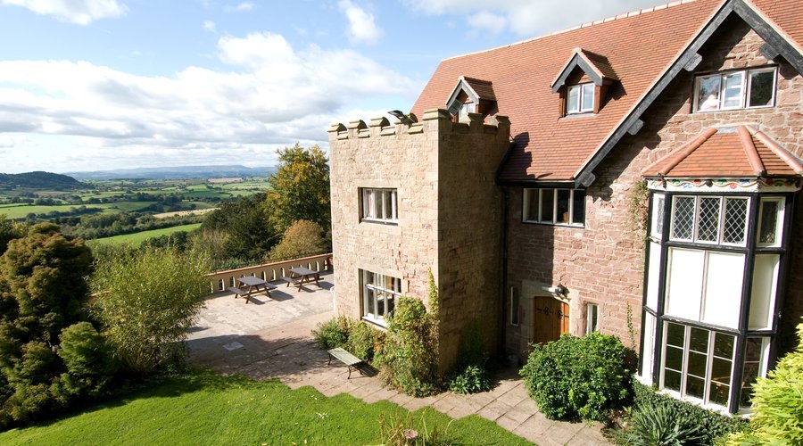 Caer Llan and its stunning views