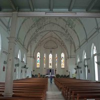 Entering the Church of Sts Peter and Paul