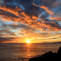 sunset from Papawai Scenic Lookout