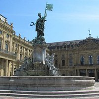in the background the Residenz