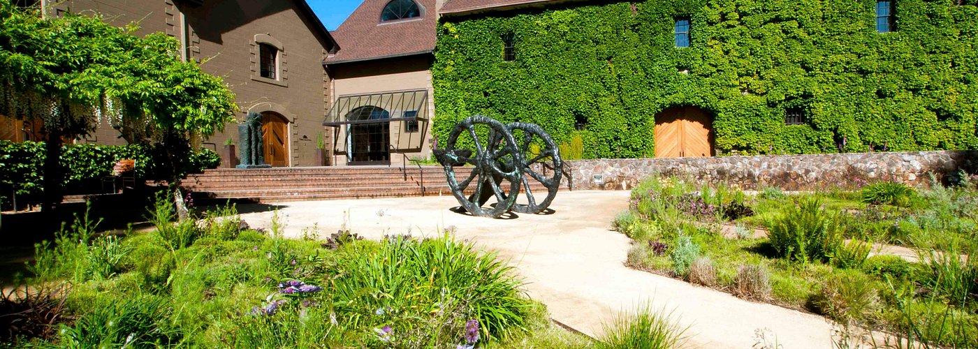 The Hess Collection Winery & Hess Art Museum are located in a historic stone building built in 1