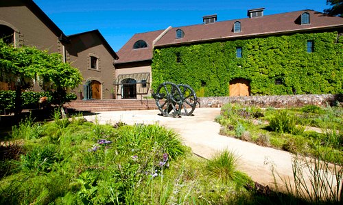 The Hess Collection Winery & Hess Art Museum are located in a historic stone building built in 1
