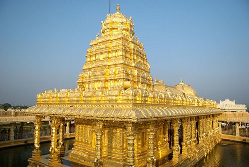 gold indian temple