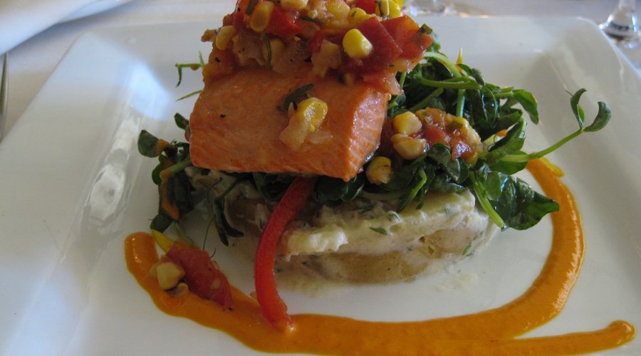 The salmon was excellent!