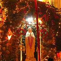 Beautiful grotto in the church premises