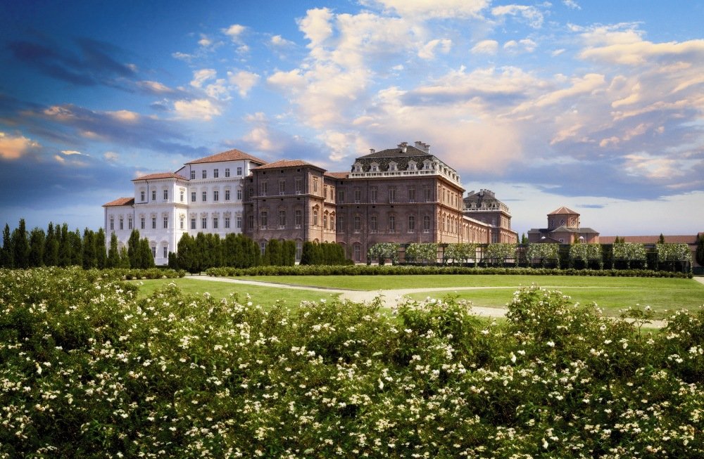 Galleria grande, Royal Palace of Venaria Reale, Italy Stock Photo