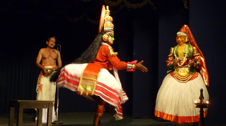una scena del kathakali