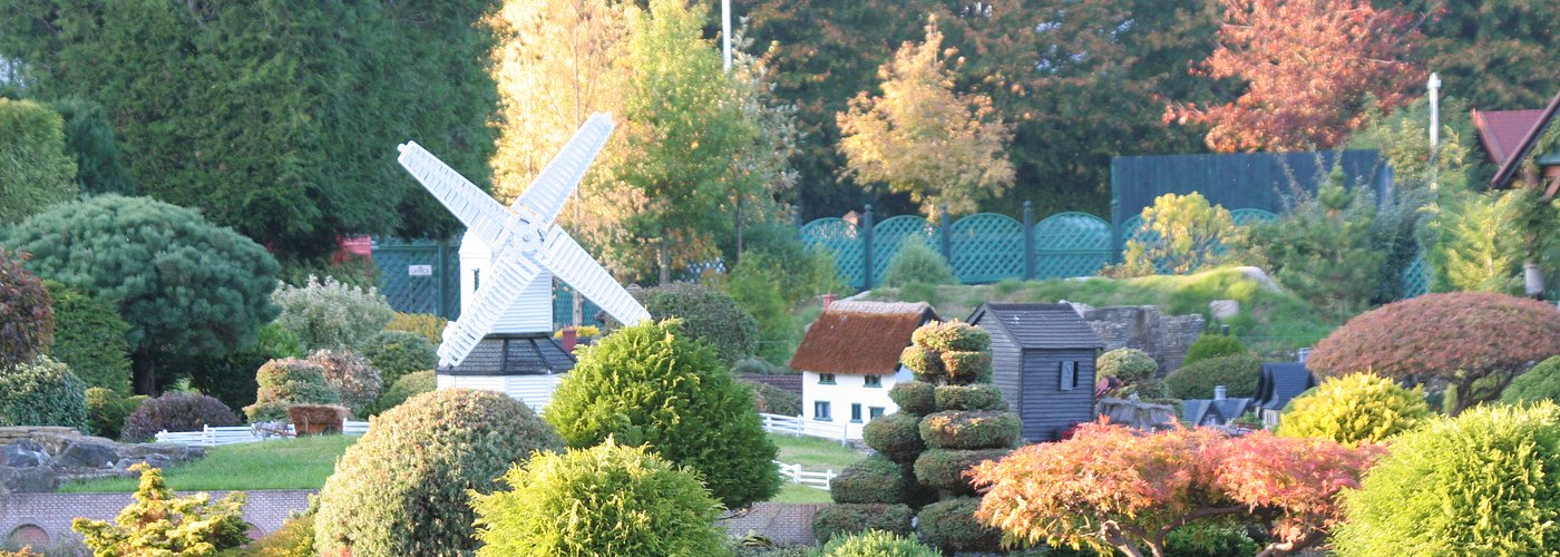 The windmill in the centre of the village
