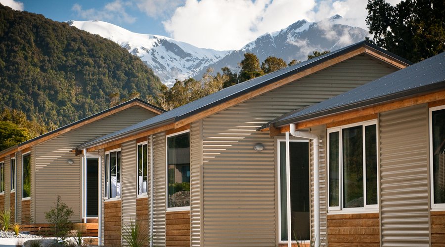 Franz Josef Glacier as a backdrop
