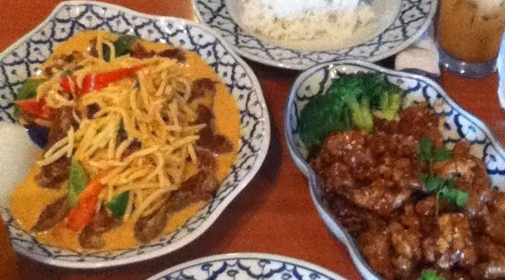 some duck and sesame chicken