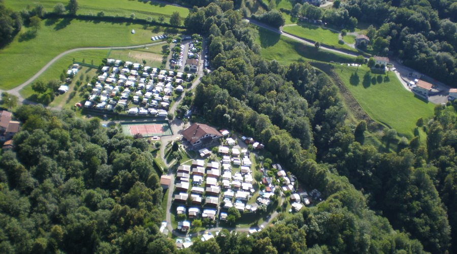 Vista aerea del campeggio