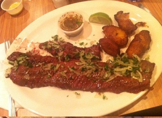 churrasco steak with chimmichurri sauce