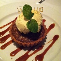 Macadamia Nut Coconut Tart at Fin Seafood