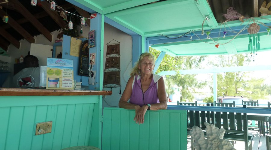Debbie at the bar