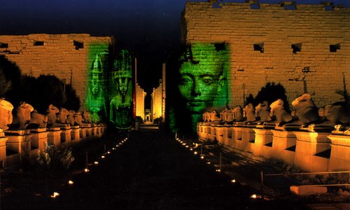 TheKkarnak temple in night