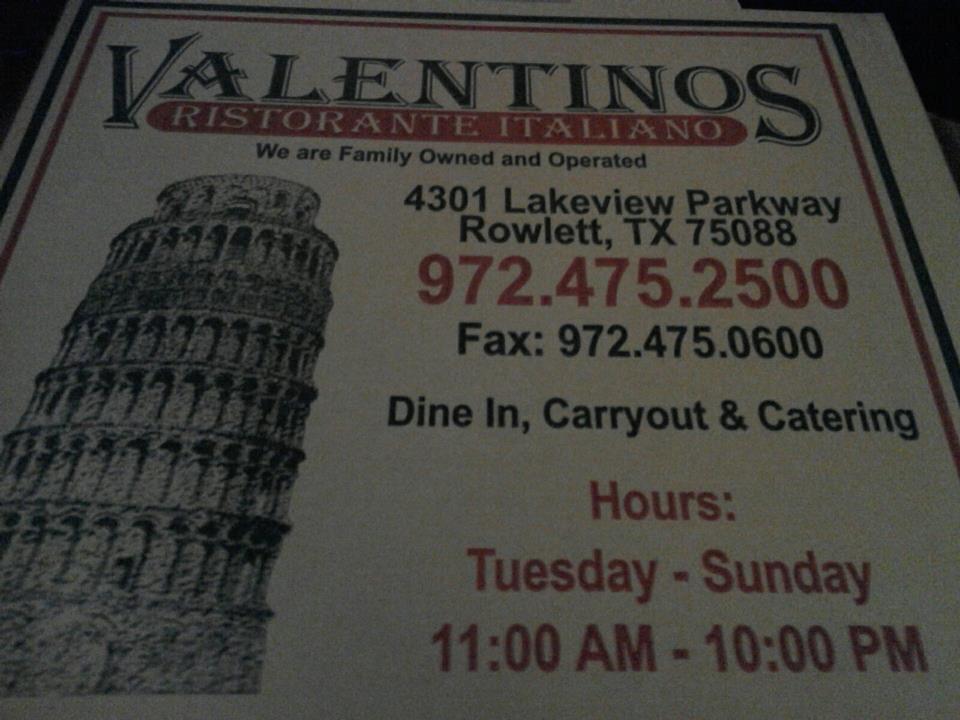 VALENTINO S Rowlett Restaurant Reviews Photos Phone Number Tripadvisor