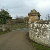 entrance to narrow car bridge