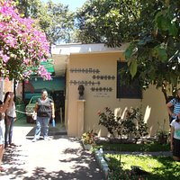 The entrance to the residence