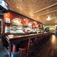 The historic Brunswick Bar is a wonderful focal piece of City Park Grill
