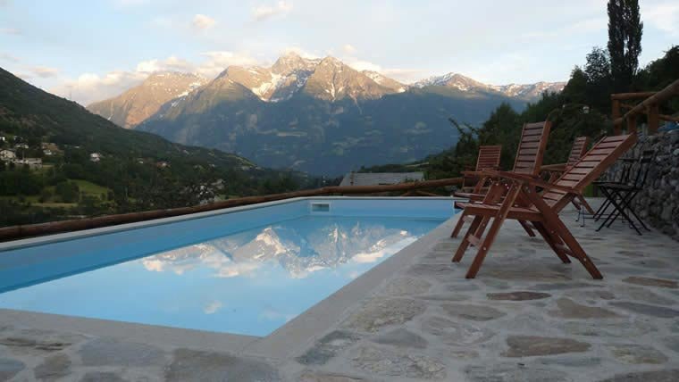 la piscina