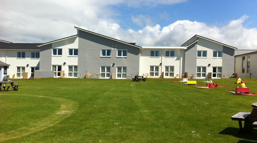 The newly built hotel