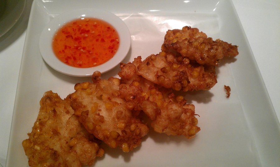 Corn with Crab Fritter; OMG!