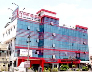 Hotel Ravi Mayur International in Chitradurga, image may contain: Office Building, City, Hotel, Urban
