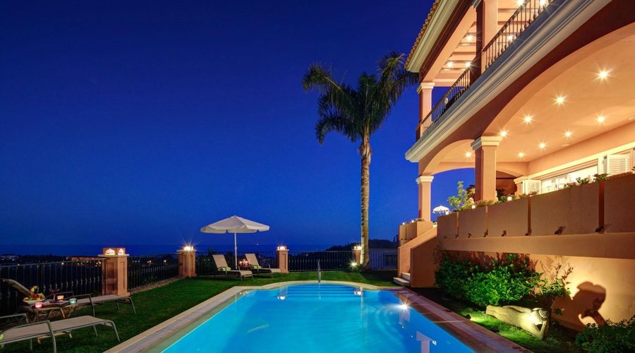 Night pool The Marbella Heights Boutique hotel