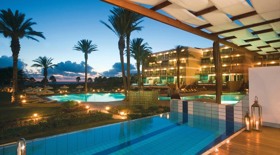Asimina Suites Hotel - Private Pool at Night