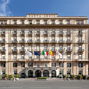 Grand Hotel Santa Lucia in Naples, image may contain: City, Door, Urban, Plant
