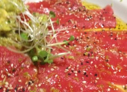 tiradito de atún rojo
