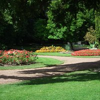 Colourful flowerbeds