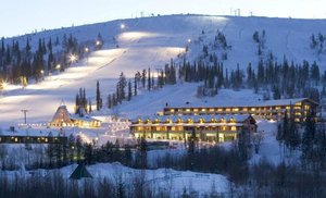 Lapland Hotel Olos in Muonio, image may contain: Resort, Hotel, Scenery, Nature