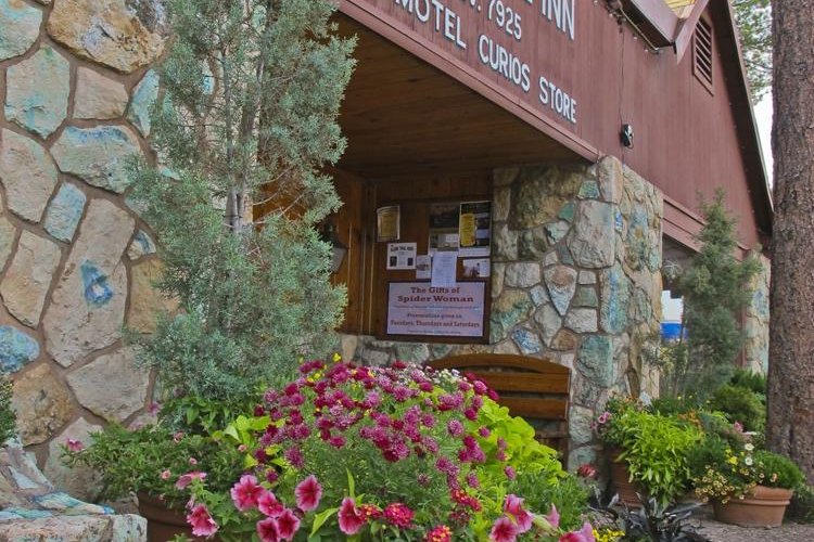View outside lodge