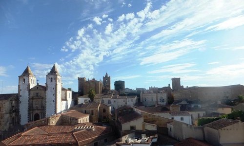 Vista de Cáceres desde la Torre de la Iglesia de Santiago
