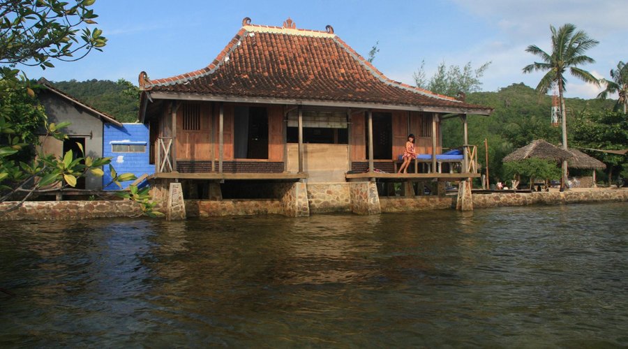 Cemara Cottage from the sea