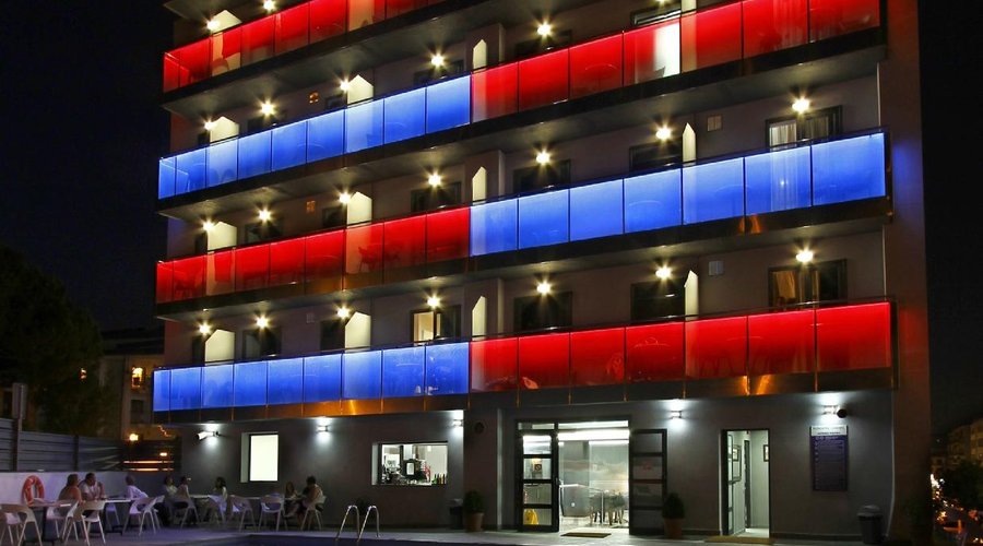 Iluminación Led Azul y Roja