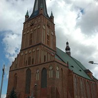 View from Szczecin cathedral - main facade