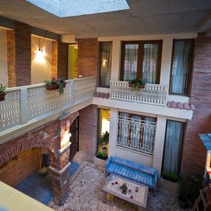 No12 Boutique Hotel in Tbilisi, image may contain: Villa, Housing, Porch, Balcony