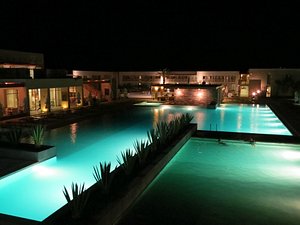 pool at night
