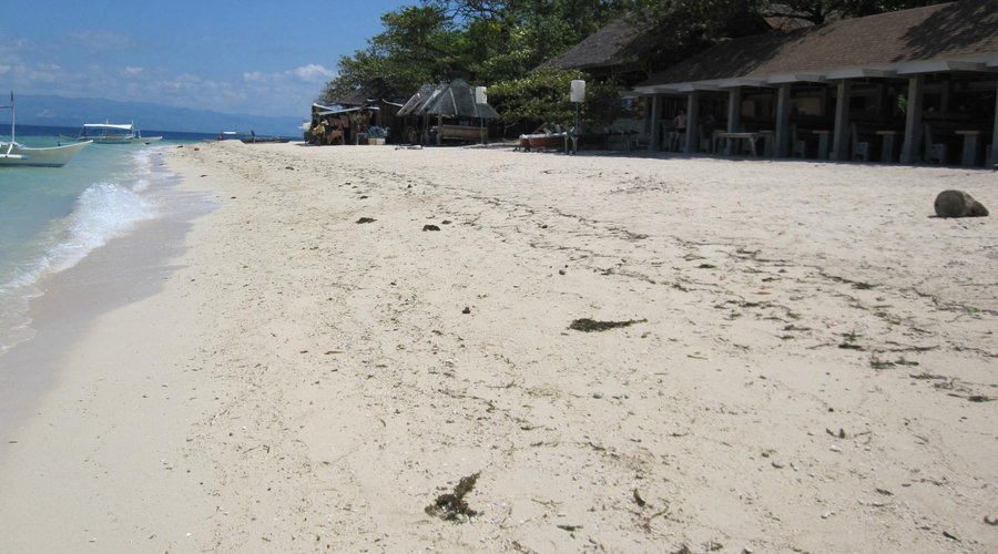 Beach view in front of HK resort
