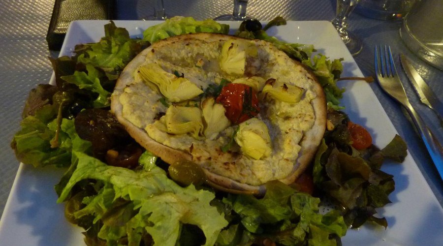 Tarte bruccui artichauts
