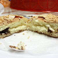 The filling was barely halfway of the doughnuts and not even close to half cut of the doughnut
